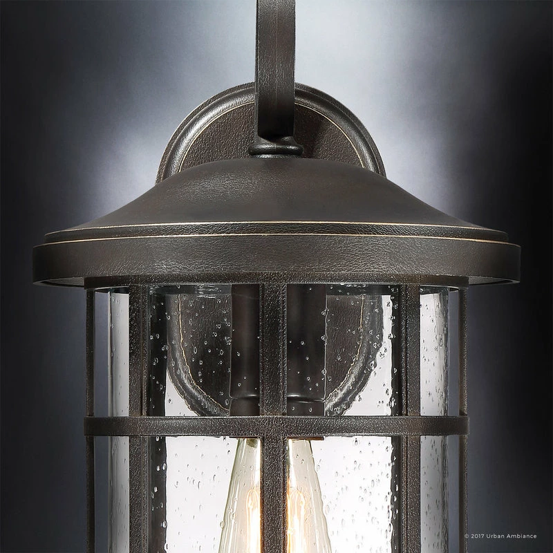 New ๐คฉ Urban Ambiance Luxury Craftsman Bronze Outdoor Wall Light, Medium, UQL1045, Vienna Collection ๐ - Image 4