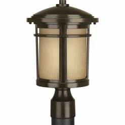 Deals 💯 Progress Lighting 1-100W Medium Post Lantern, Antique Bronze 🎁
