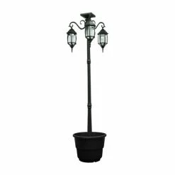 Best reviews of ๐งจ Sun-Ray Madison Solar Lamp Post And Planter ๐