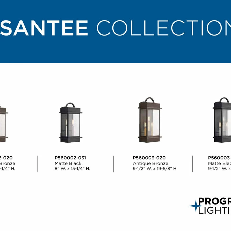 Coupon ๐คฉ Progress Lighting Santee 3-Light Large Wall Lantern, Black ๐ - Image 5