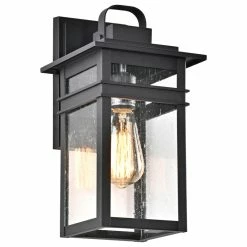 Best Pirce ⌛ CHLOE Lighting, Inc. CHLOE Lighting Brian Transitional 1-Light Textured Black Outdoor Wall Sconce 💯