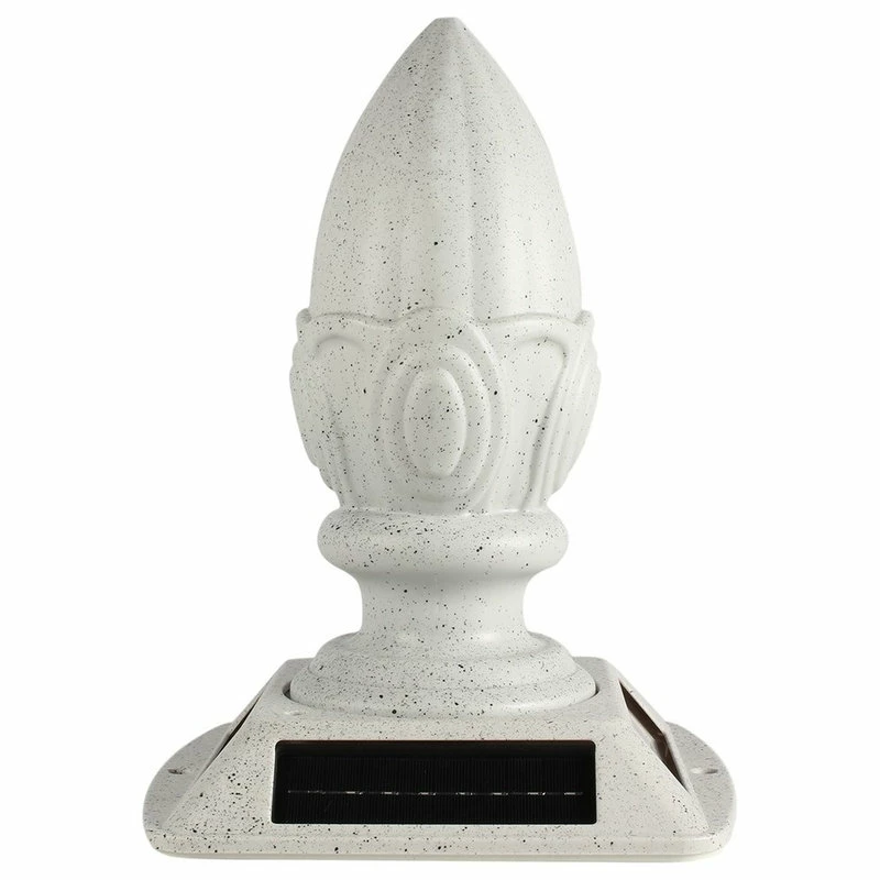 Promo โญ Gama Sonic 138801 Acorn Solar Powered 17" Tall 2700K LED Pier - Speckled Grey ๐ - Image 4