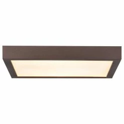 Cheapest 😀 Access Lighting Ulko Exterior Square LED Flush Mount, Bronze, 9" 🎉