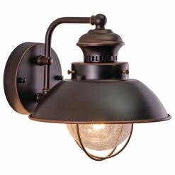 Budget 💯 Vaxcel Harwich 10" Outdoor Wall Light, Burnished Bronze, 8-in. W X 8-in. H X 9.25-in. D 😉