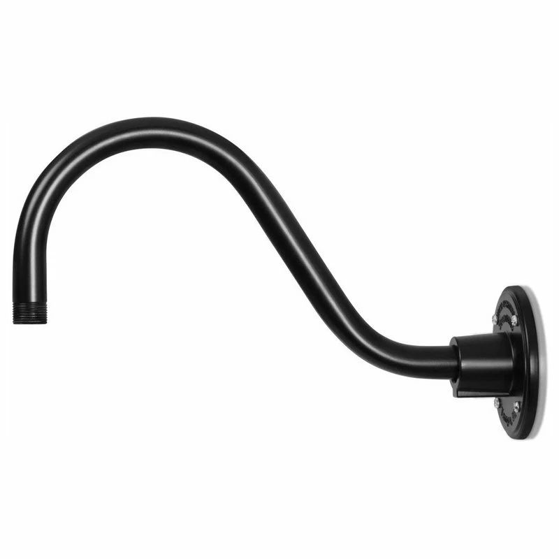 Outlet 🔥 HTM Lighting Solutions 14in. Barn Light Fixture With Gooseneck Arm, Satin Black, 14-1/2" Long Gooseneck ✨ - Image 4