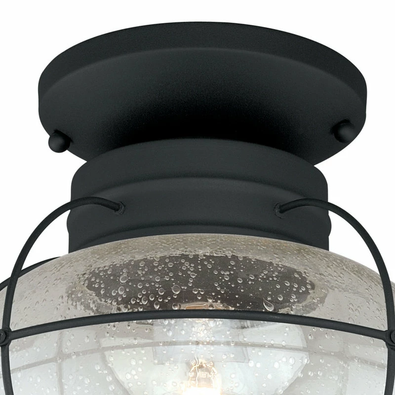 Deals π₯ Vaxcel Chatham 13" Outdoor Semi-Flush Mount Light, Textured Black π - Image 2