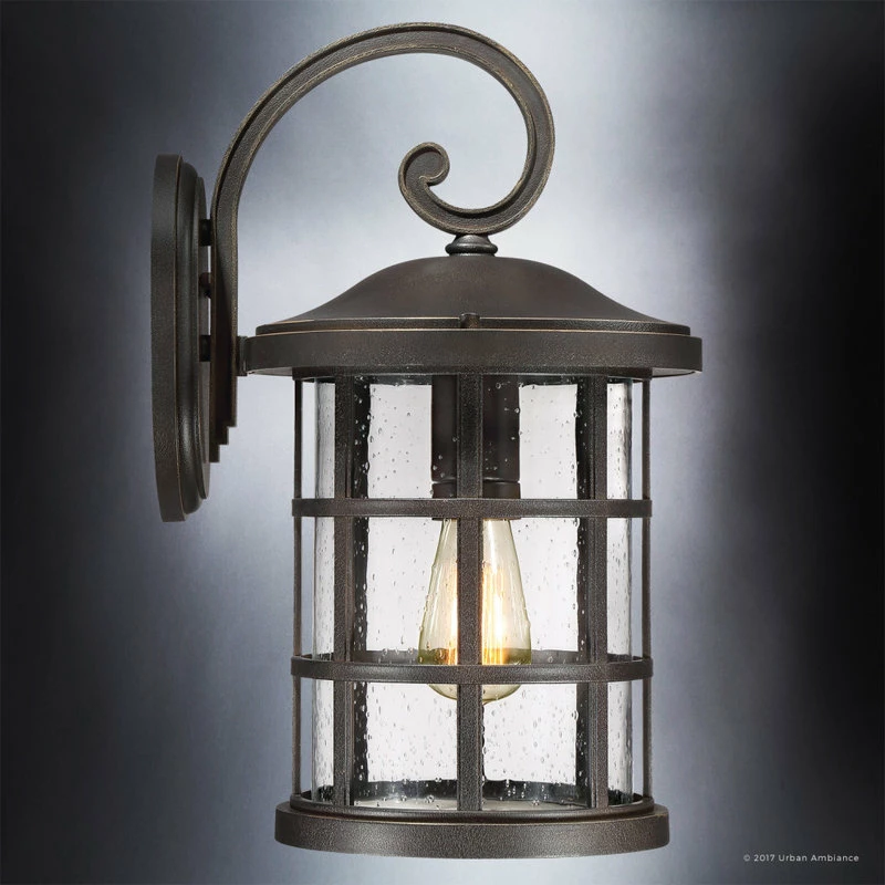 New ๐คฉ Urban Ambiance Luxury Craftsman Bronze Outdoor Wall Light, Medium, UQL1045, Vienna Collection ๐ - Image 5