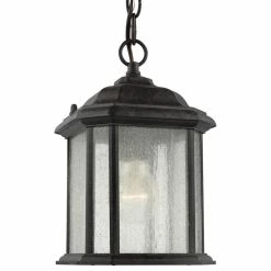 Deals ๐ฏ Sea Gull Lighting 1-Light Outdoor Semi-Flush Convertible Pendant, Oxford Bronze ๐