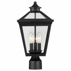 Budget 🥰 Savoy House Ellijay Outdoor Post Lantern, Black 🔔