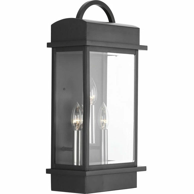 Coupon ๐คฉ Progress Lighting Santee 3-Light Large Wall Lantern, Black ๐ - Image 3