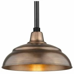Buy 🥰 Miseno MLITW14 Rushmore 1 Light 14"W Warehouse Pendant - Copper 🔥