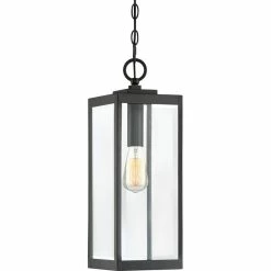 Cheap ❤️ Quoizel WVR1907 Westover 1 Light 7"W Outdoor Mini Pendant - Earth Black ❤️
