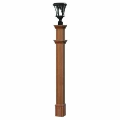 Hot Sale 🥰 New England Arbors 6"x6"x74" Charleston Composite Lamp Post 🎉