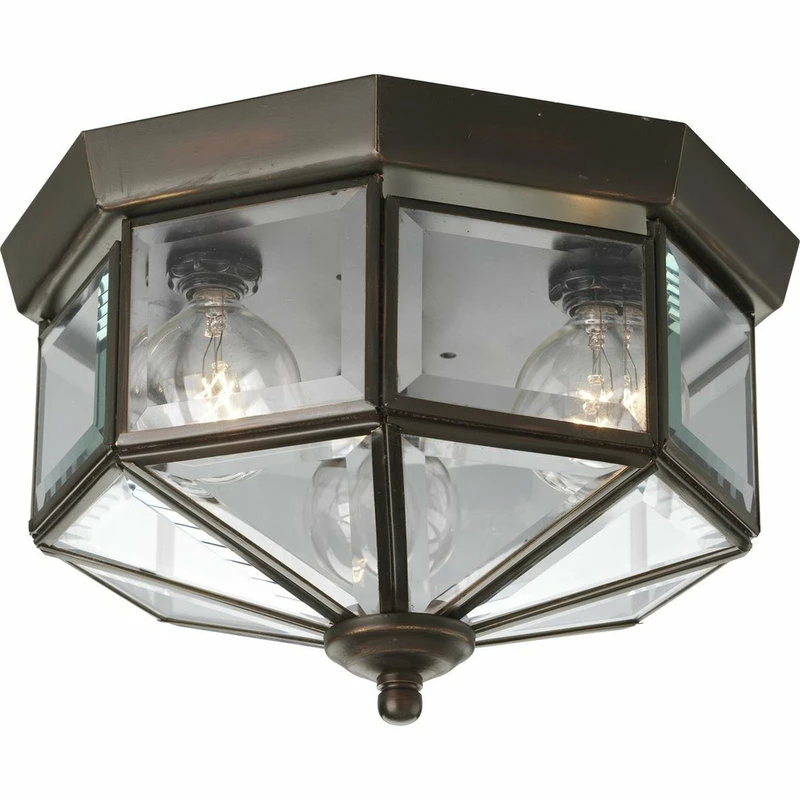 Discount ⌛ Progress Lighting 3-Light Close-To-Ceiling Fixture, Antique Bronze ⌛