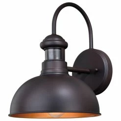 Hot Sale 😍 Vaxcel Franklin Bronze Motion Sensor Dusk To Dawn Farmhouse Barn Outdoor Wall Light 👏