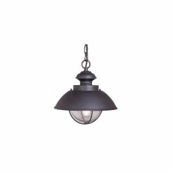 Best reviews of โ Vaxcel Harwich 10" Outdoor Pendant Light, Textured Black ๐ฅฐ