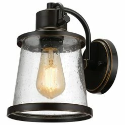Top 10 💯 Globe Electric Charlie 1-Light Oil Rubbed Bronze LED Outdoor Wall Mount Sconce ✔️