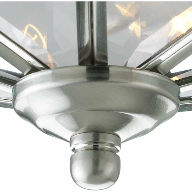 Hot Sale โ Progress Lighting 3-Light Close-To-Ceiling Fixture, Brushed Nickel ๐งจ - Image 2