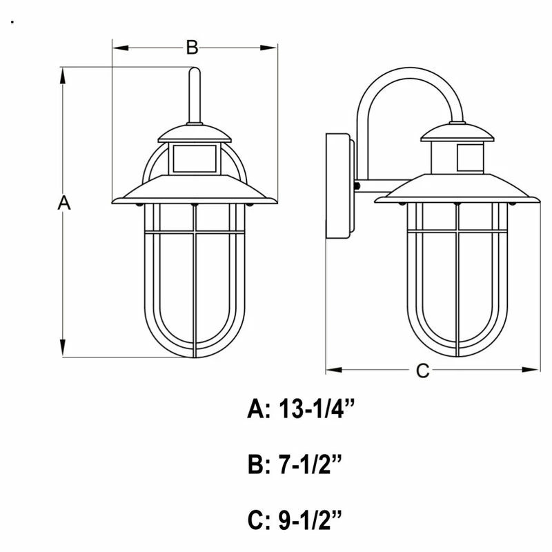Coupon โ๏ธ Vaxcel Bar Harbor Bronze Motion Sensor Dusk To Dawn Outdoor Wall Light Coastal Glass ๐ฅ - Image 6