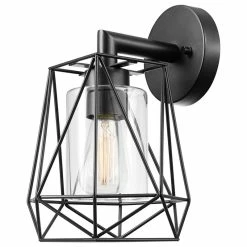 Best Pirce ๐ฅฐ Globe Electric Sansa 1-Light Black Outdoor/Indoor Wall Sconce ๐คฉ