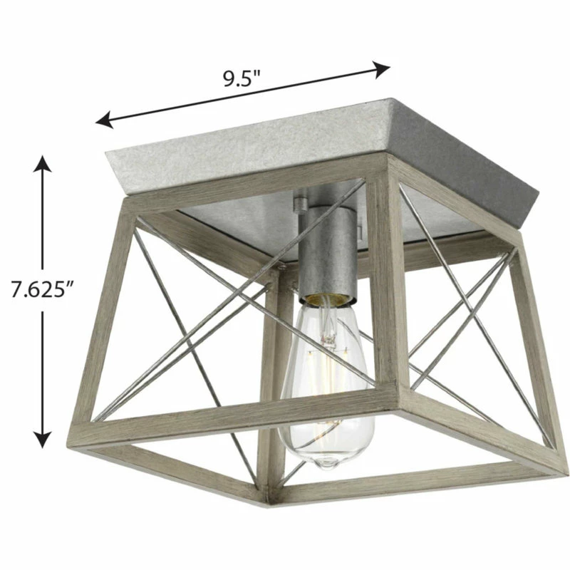 Cheap โจ Progress Lighting P350022 Briarwood 10"W Outdoor Flush Mount - Textured Black โ๏ธ - Image 3