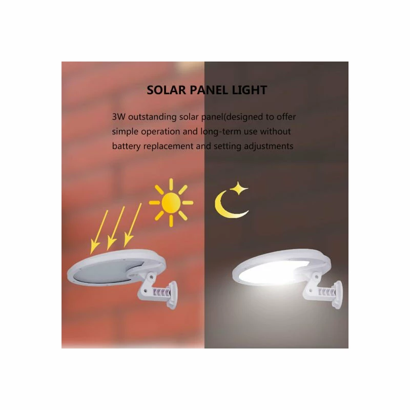 Hot Sale 💯 ELEDing 160° Motion Activated Outdoor Integrated LED Solar Security Flood Light, Warm Wh 👍 - Image 3