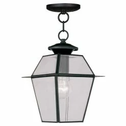New ⌛ Livex Lighting Inc. Westover Outdoor Chain-Hang Light, Black ✨