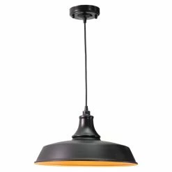 Buy ⭐ Vaxcel Dorado 1 Light Bronze Gold Farmhouse Outdoor Barn Dome Pendant, Dark Bronze And 🔥
