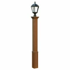 Deals 🔔 New England Arbors 6"x6"x74" Trinity Composite Lamp Post 🎁