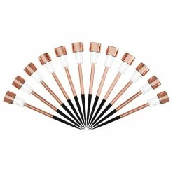 Wholesale 🤩 Solar Path Lights- 12.2" Stake Lighting Set Of 12 By Pure Garden, Bronze 🧨