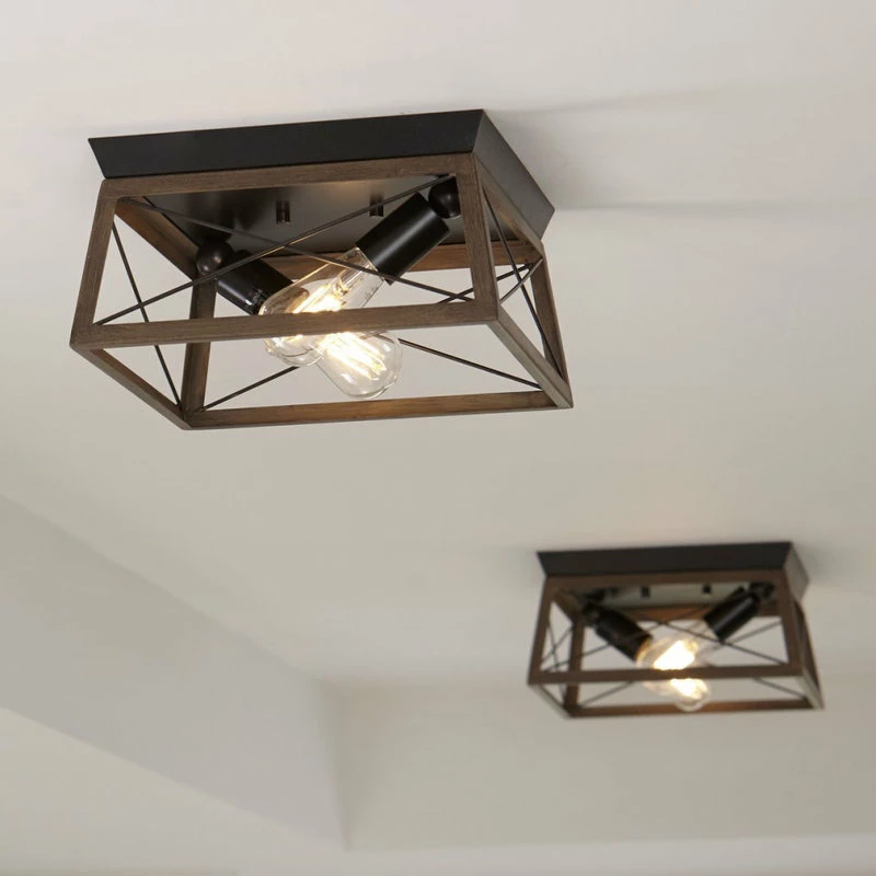 Hot Sale ⭐ Progress Lighting Briarwood Collection Two-Light Flush Mount 🌟 - Image 4