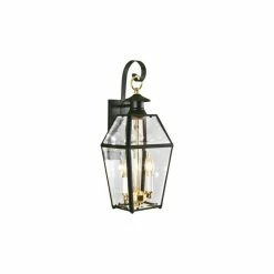 Cheapest ⌛ Norwell Lighting Olde Colony 2 Light 17" Sconce, Black 1066-BL-BE ⭐
