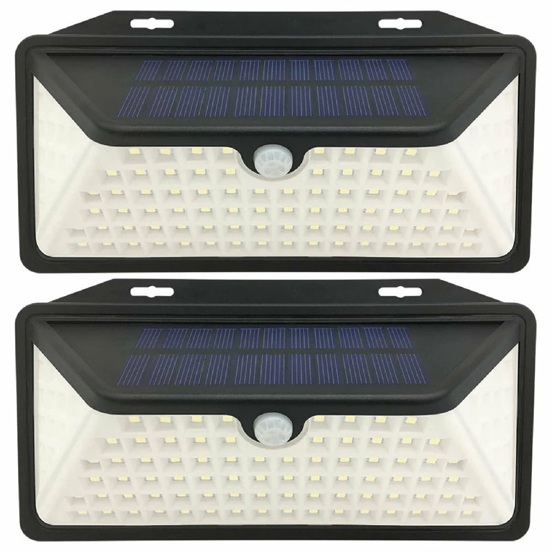Best deal ⭐ WBM Smart Smart Outdoor 100 LEDs Solar Light Sensor Security Light, 2 Pack ✔️