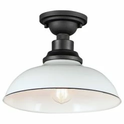 Buy ⭐ Maxim Lighting International Granville 1-Light Flush Mount, Glossy White 😉