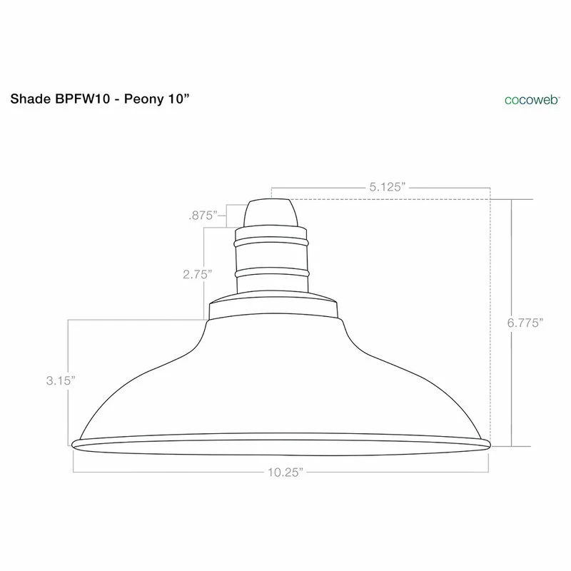 Best deal ๐ Cocoweb Inc. Peony LED Pendant Barn Light, Adjustable Cord, Red, 10" ๐ - Image 3
