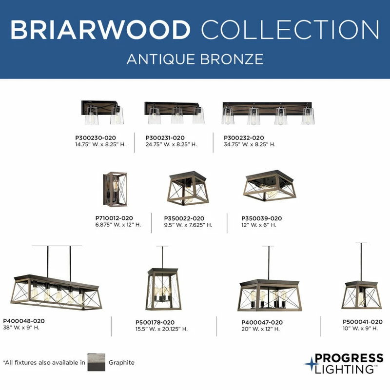 Hot Sale ⭐ Progress Lighting Briarwood Collection Two-Light Flush Mount 🌟 - Image 8