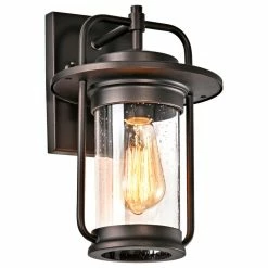 Discount ๐ CHLOE Lighting, Inc. Jeffrey Transitional 1 Light Rubbed Bronze Outdoor Wall Sconce 13" Height ๐