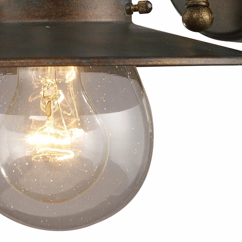 Coupon ๐ Elk Home Maritime 1-Light Wall Bracket, Hazelnut Bronze And Clear Seeded Glass ๐ - Image 5