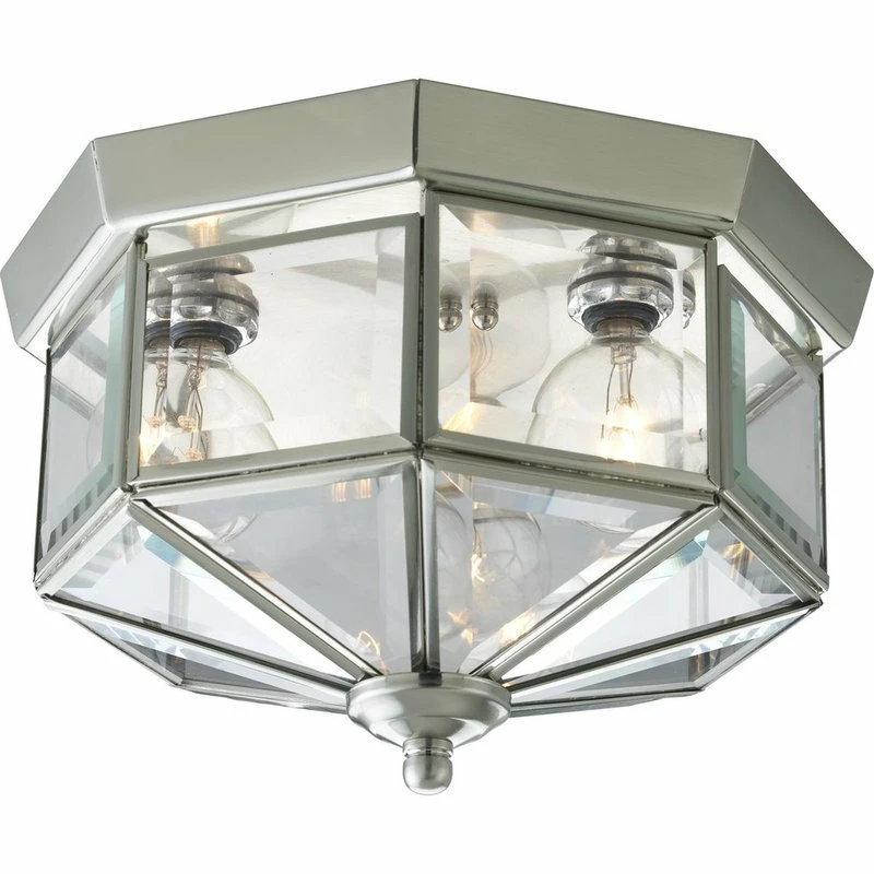 Hot Sale โ Progress Lighting 3-Light Close-To-Ceiling Fixture, Brushed Nickel ๐งจ