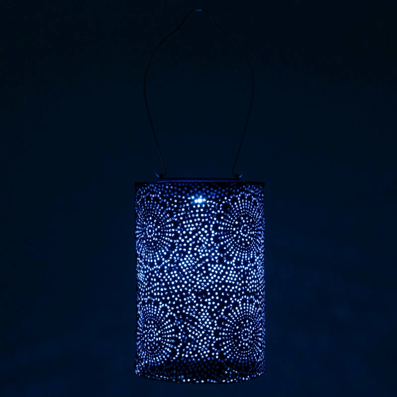 Flash Sale ⌛ Allsop Home & Garden Soji Stella Cylinder Lantern, Blue 😉 - Image 6