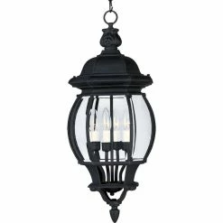 Cheapest 😀 Maxim Lighting International Crown Hill 4-Light Outdoor Hanging Lantern, Black 🛒