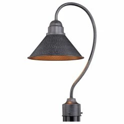 Outlet ๐คฉ Vaxcel Outland 1L Black Dark Sky Farmhouse Outdoor Dome Barn Post Light ๐