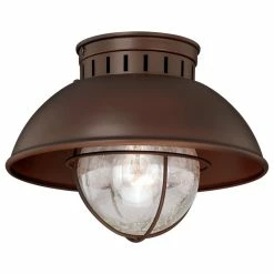 Top 10 😉 Vaxcel Harwich 10" Outdoor Flush Mount Light, Burnished Bronze ✔️