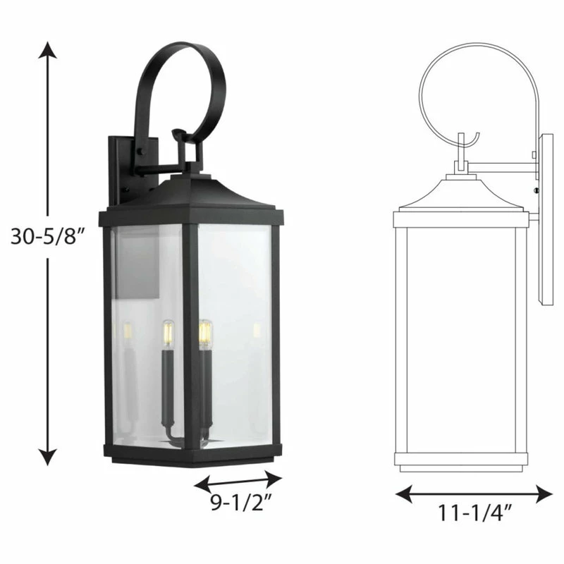 Discount โจ Progress Lighting Gibbes Street Collection 3-Light Large Wall Lantern ๐ฅฐ - Image 4
