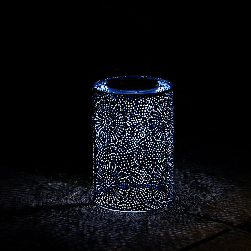 Flash Sale ⌛ Allsop Home & Garden Soji Stella Cylinder Lantern, Blue 😉 - Image 4