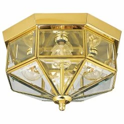 Best Sale 🔔 Progress Lighting 4-Light Close-To-Ceiling, Polished Brass ⌛