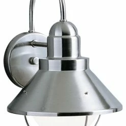 Best Pirce ✔️ Kichler Outdoor Wall 1-Light, Brushed Nickel 🧨