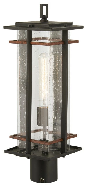 Outlet ๐คฉ Minka Aire Minka Lavery San Marcos 72496-68 1 Light Outdoor Post Mount, Black ๐
