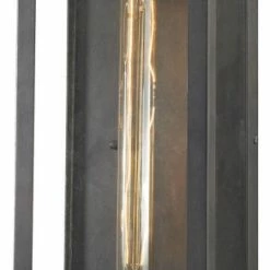 Outlet 😍 Elk Home Trenton 1 Light Outdoor Wall Sconce, Blackened Bronze, 6X4X17 🎉