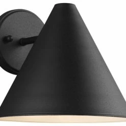 Best deal 🧨 Sea Gull Lighting Crittenden 1-Light Outdoor Wall Lantern, Black 🔥